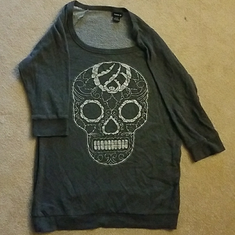 Torrid skull sweater